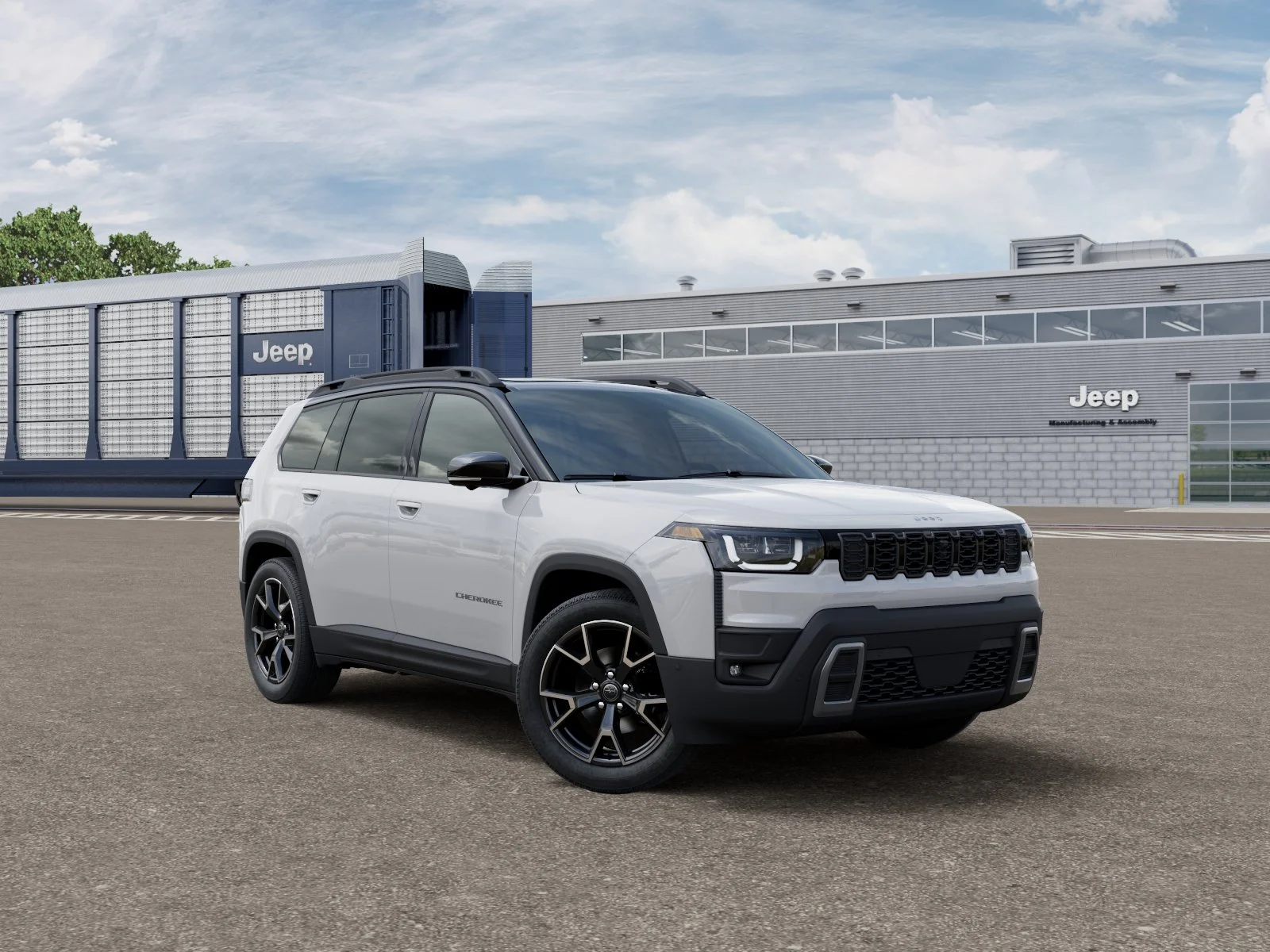 New 2026 Bright White Clear-Coat Exterior Paint Jeep Overland image 3