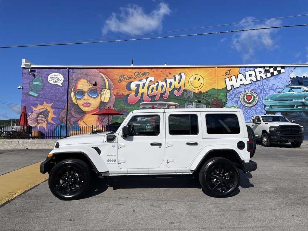 Certified Used 2024 White Jeep Sahara 4xe image 2