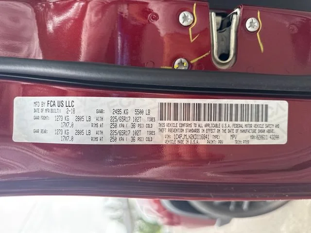 Used 2019 Velvet Red Pearlcoat Jeep Latitude Plus image 16