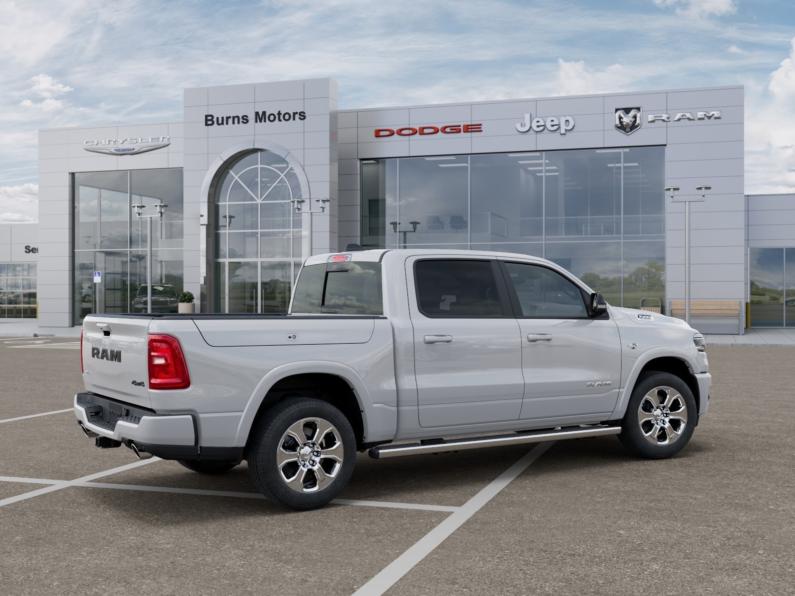 New 2026 Bright White Clear-Coat Exterior Paint RAM Lone Star Sport image 4
