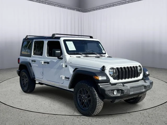 Used 2024 Bright White Clearcoat Jeep Sport S image 5