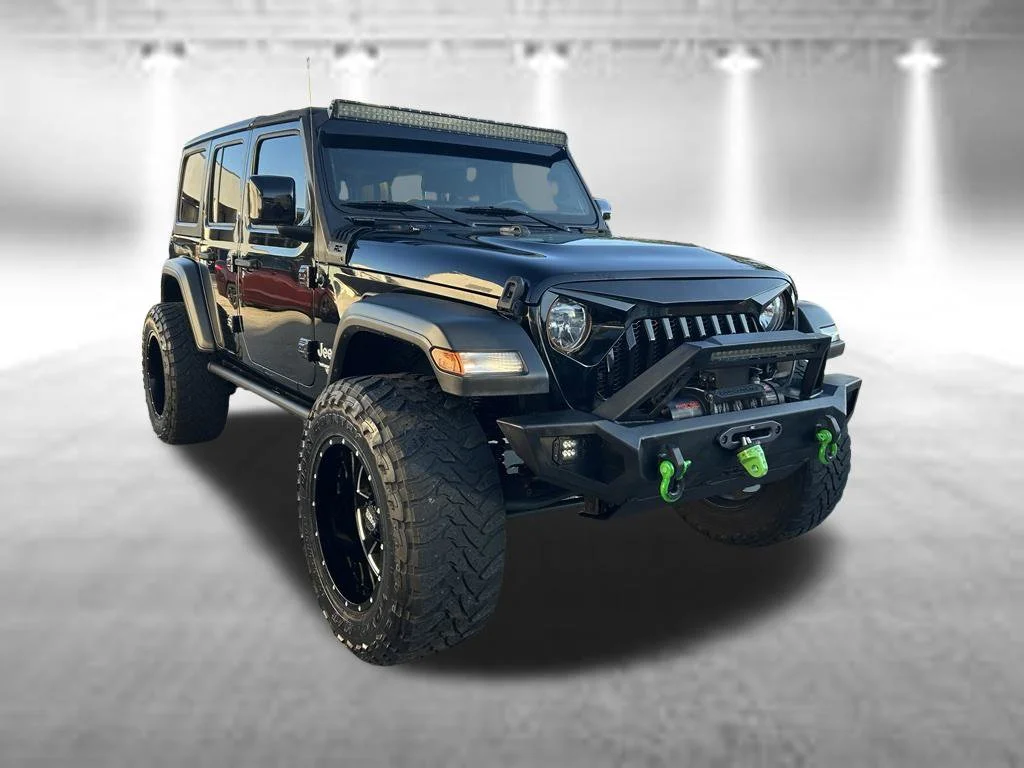 Used 2018 Black Clearcoat Jeep Unlimited Sport S image 2