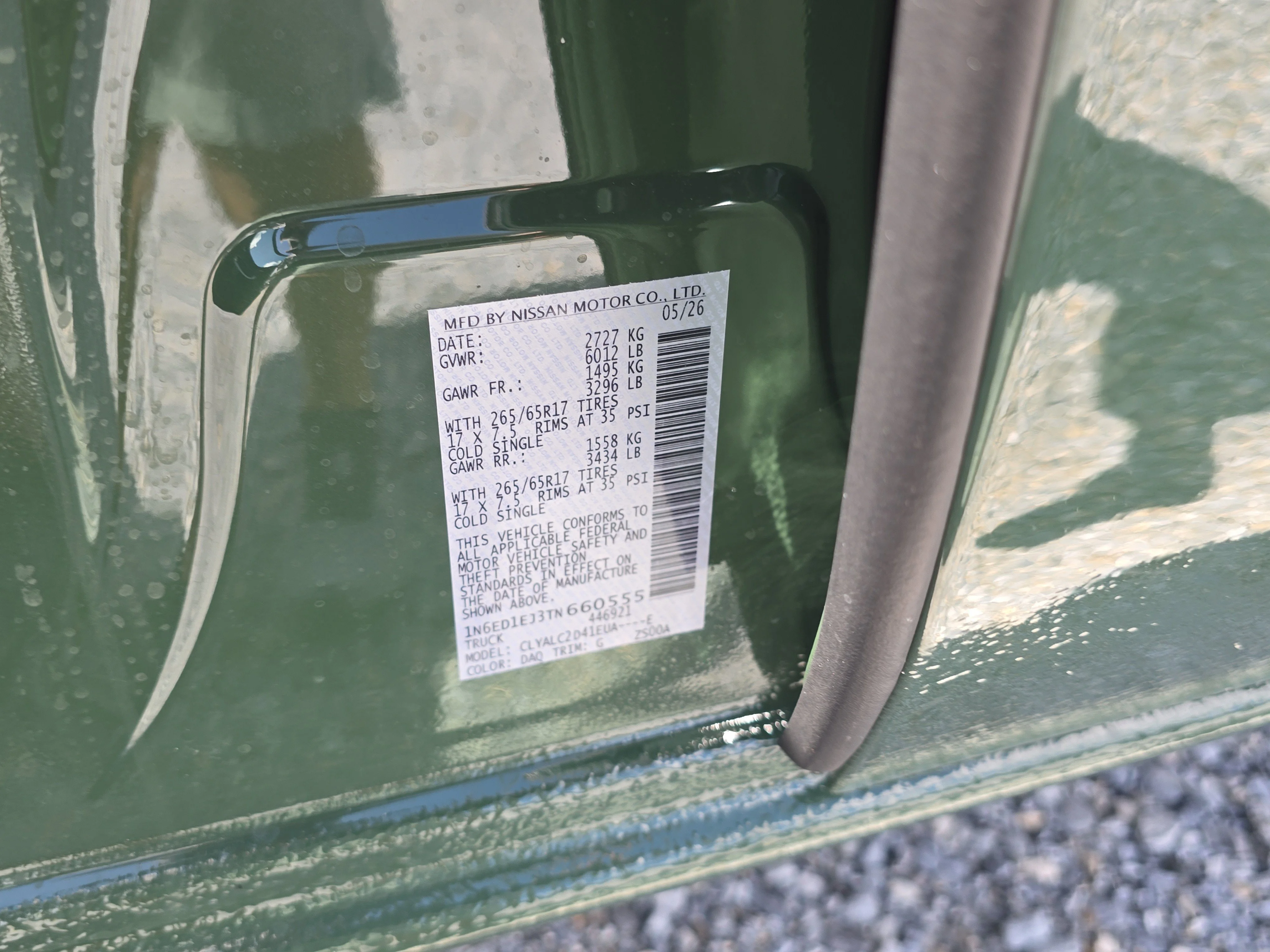 New 2026 Tactical Green Metallic Nissan Crew Cab SV image 33