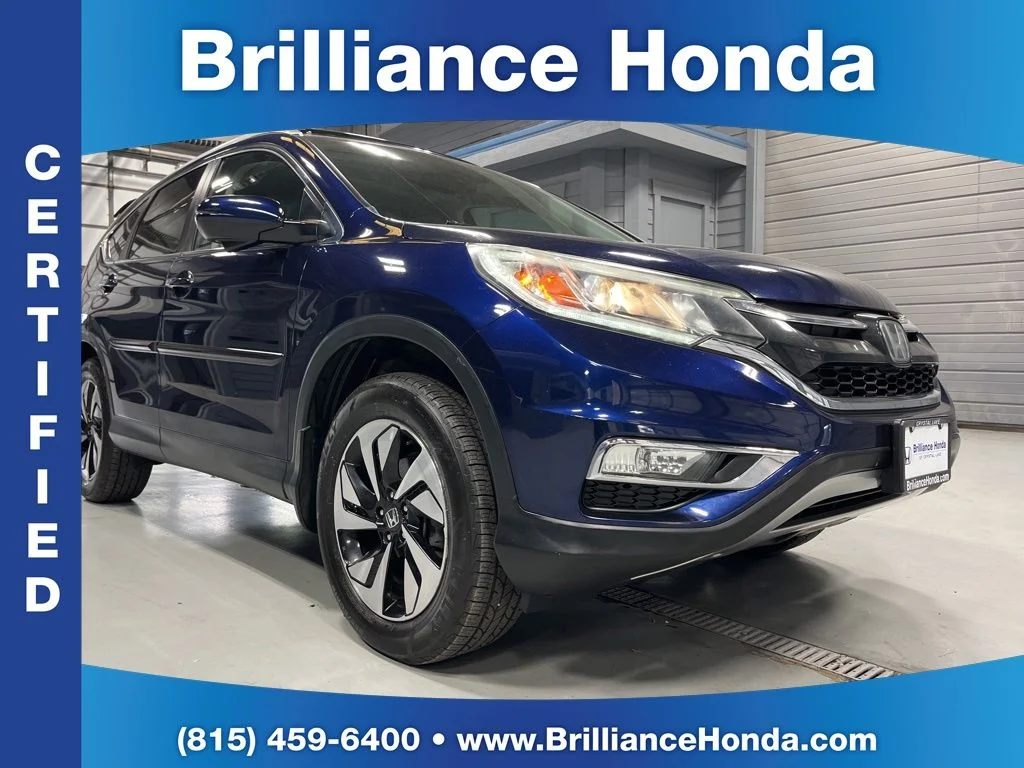 Certified Used 2016 Obsidian Blue Pearl Honda Touring image 1