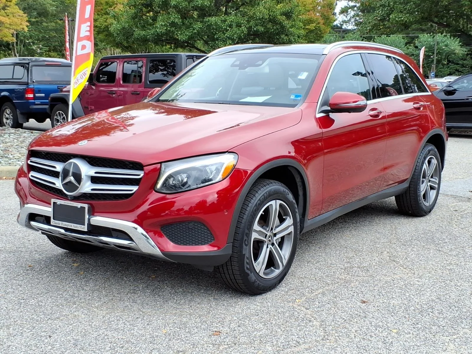 Used 2018 designo Cardinal Red Metallic Mercedes-Benz GLC 300 image 1