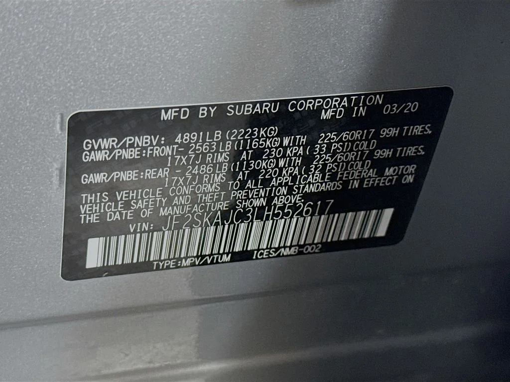 Used 2020 Silver Subaru Premium image 41