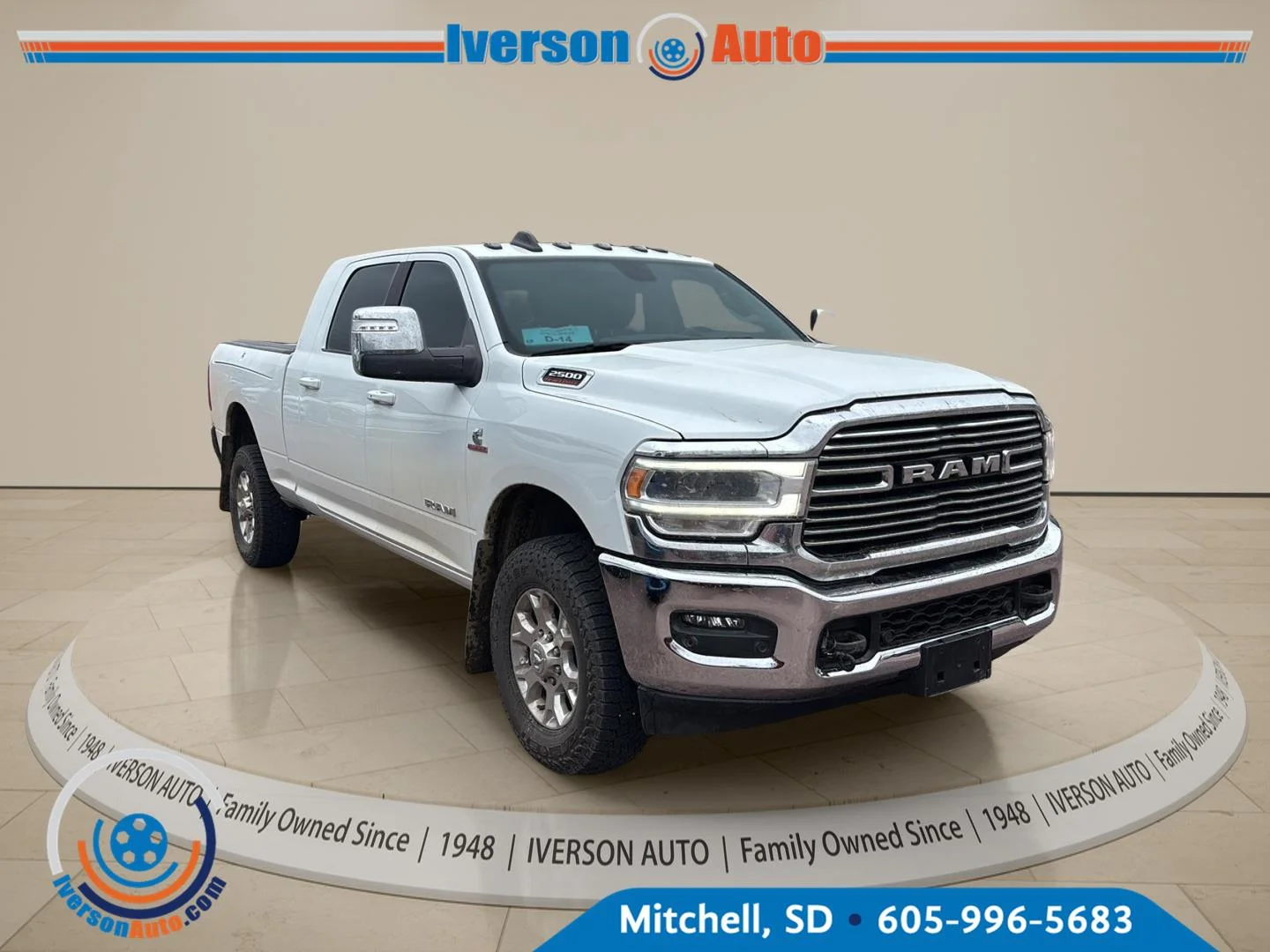 Used 2024 Bright White Clearcoat Ram Laramie image 4