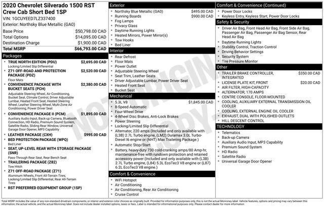 2020 Chevrolet Silverado 1500 RST