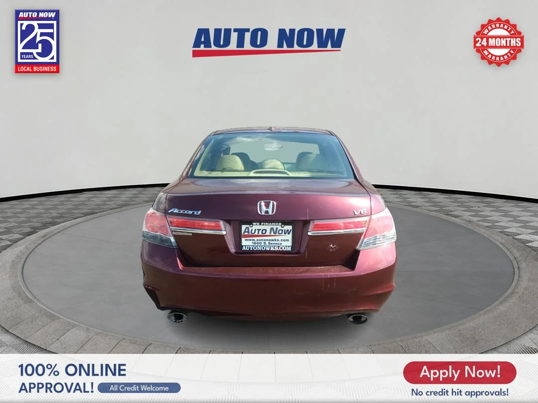 Used 2012 Maroon Honda EX-L V6 Sedan AT image 8