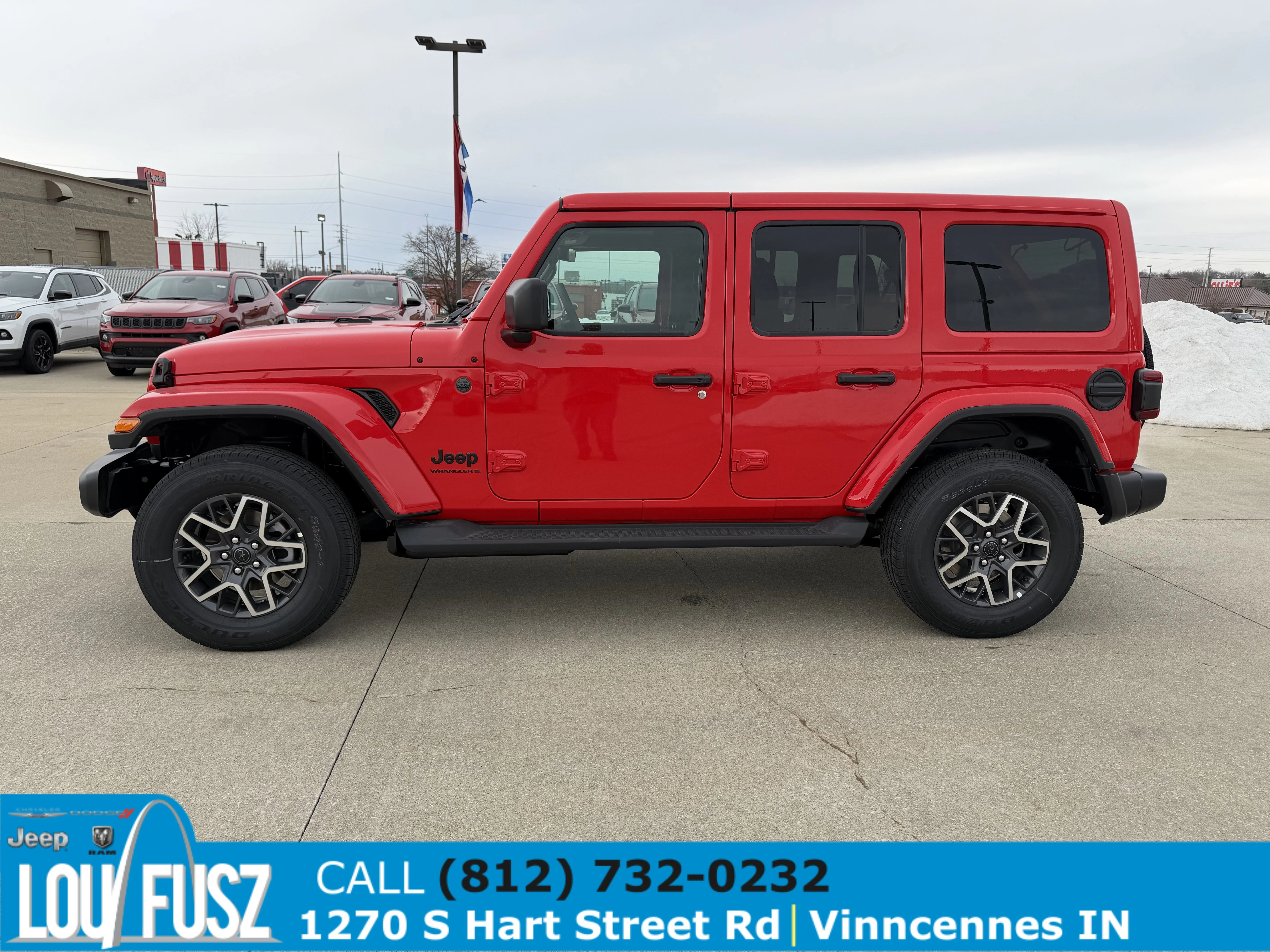 New 2026 Firecracker Red Clear-Coat Exterior Paint Jeep Sahara image 4