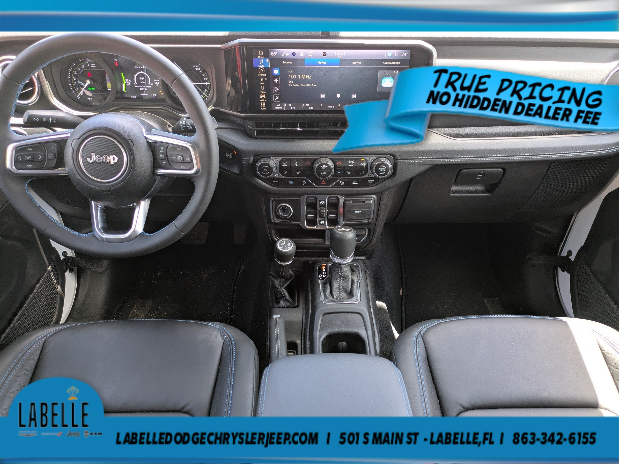 Used 2024 Bright White Clearcoat Jeep High Altitude image 13