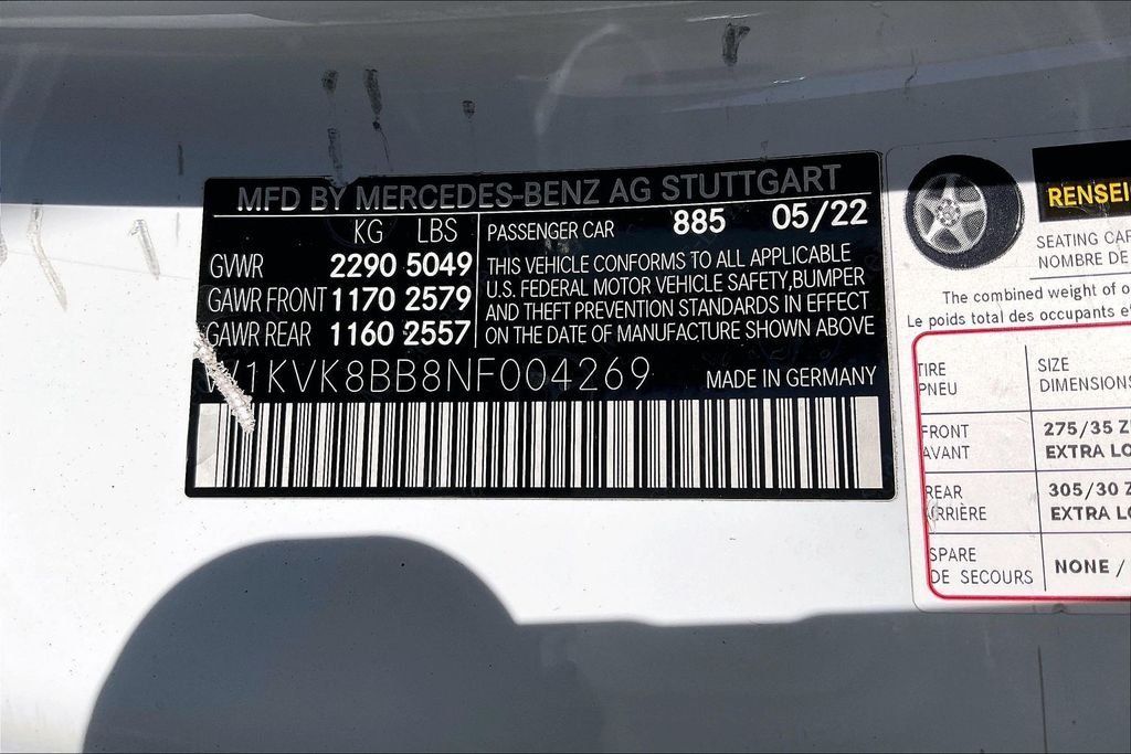 Certified Used 2022 White Mercedes-Benz SL 63 AMG® image 25