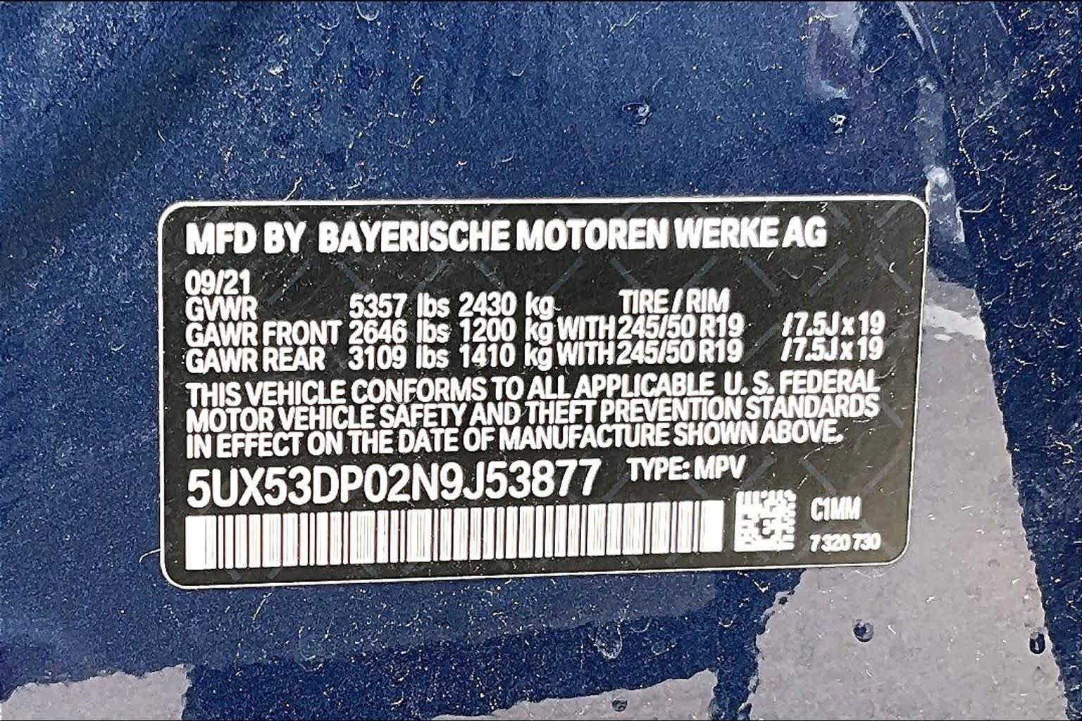 Used 2022 Phytonic Blue Metallic BMW xDrive30i image 36