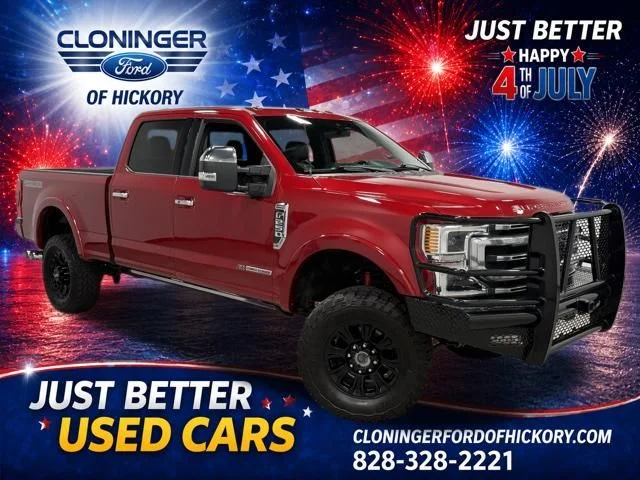 Used 2022 Red Ford Platinum image 1