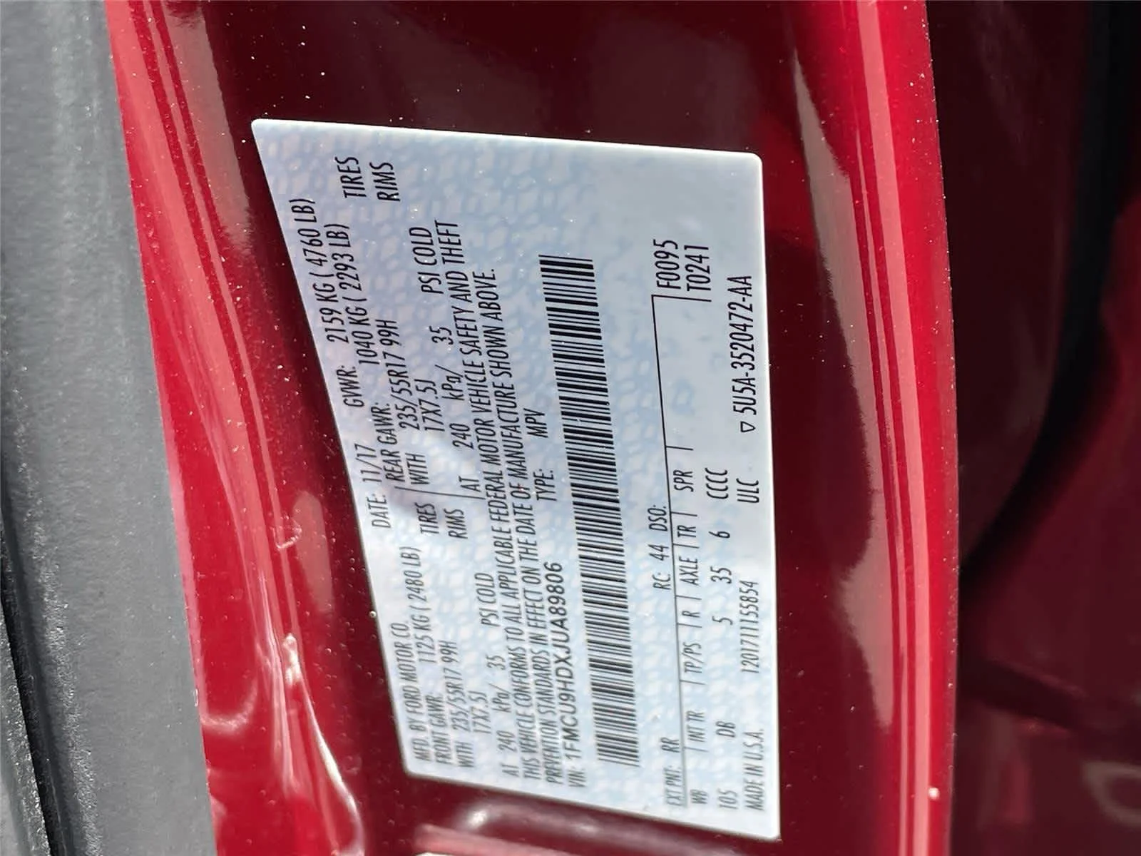 Used 2018 Ruby Red Metallic Tinted Clearcoat Ford SEL image 31
