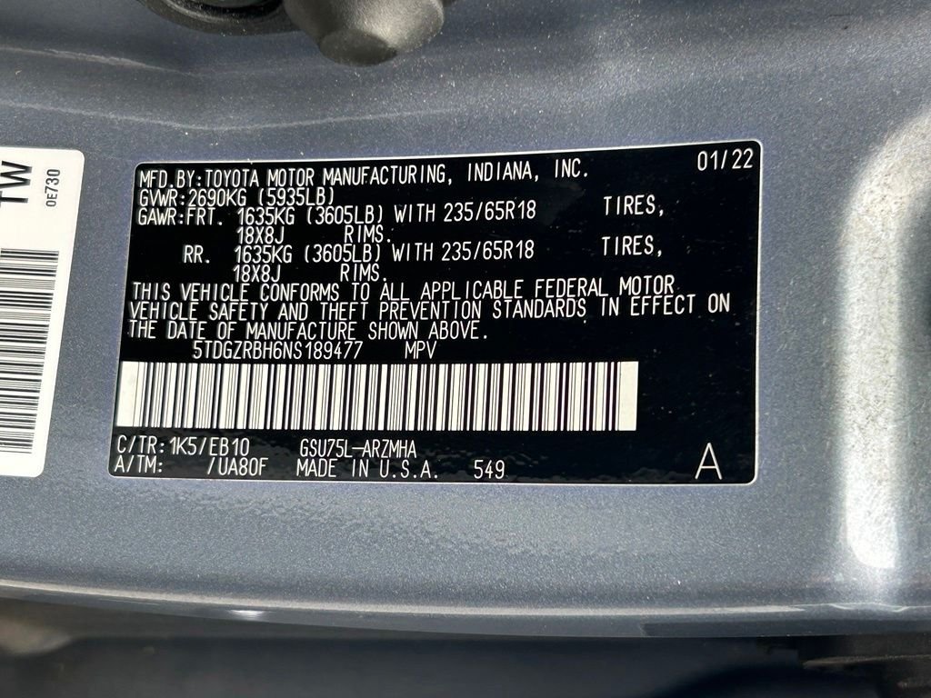 Used 2022 Moon Dust Toyota XLE image 61