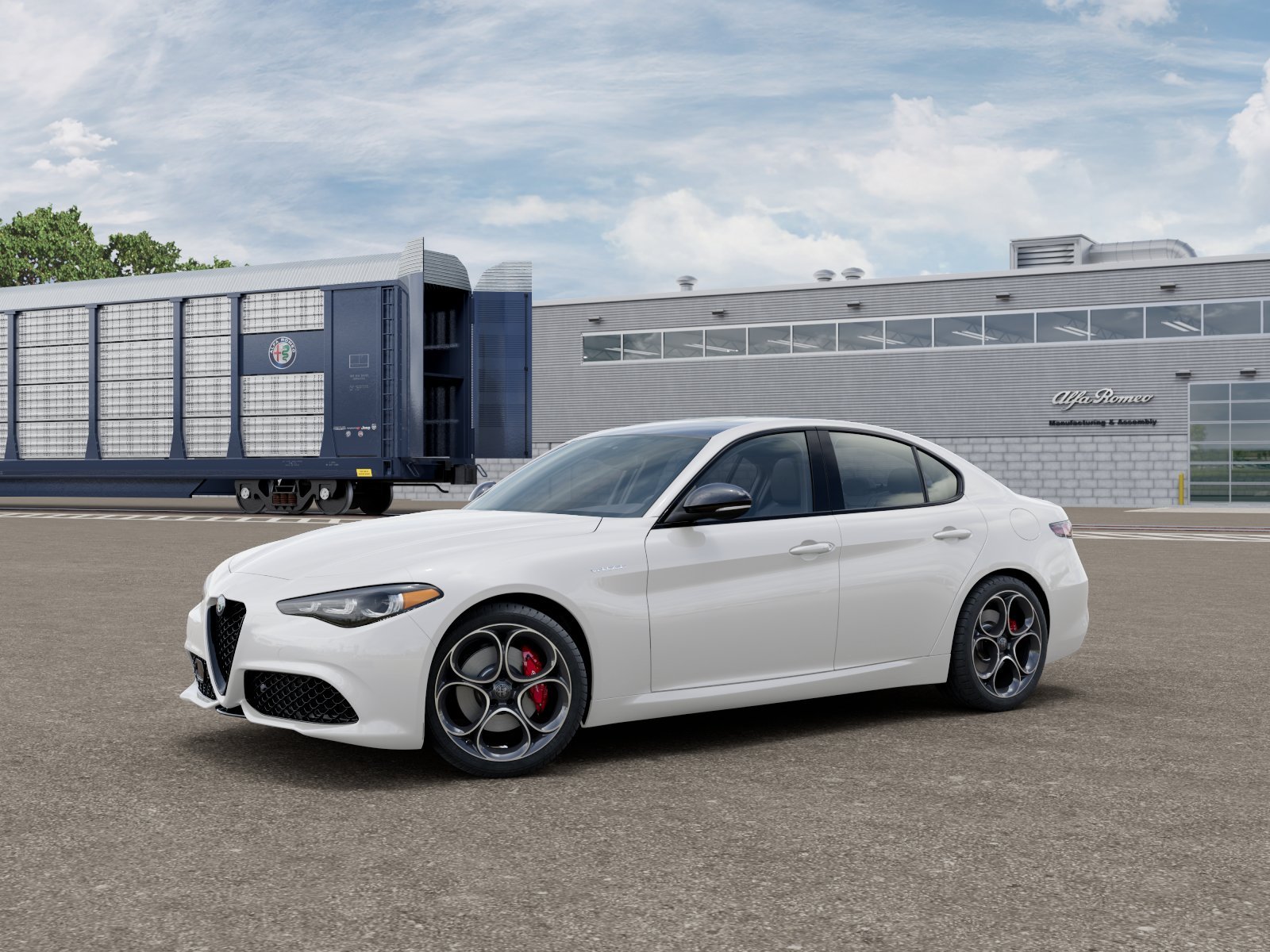 New 2026 Milano White Exterior Paint Alfa Romeo Base image 1