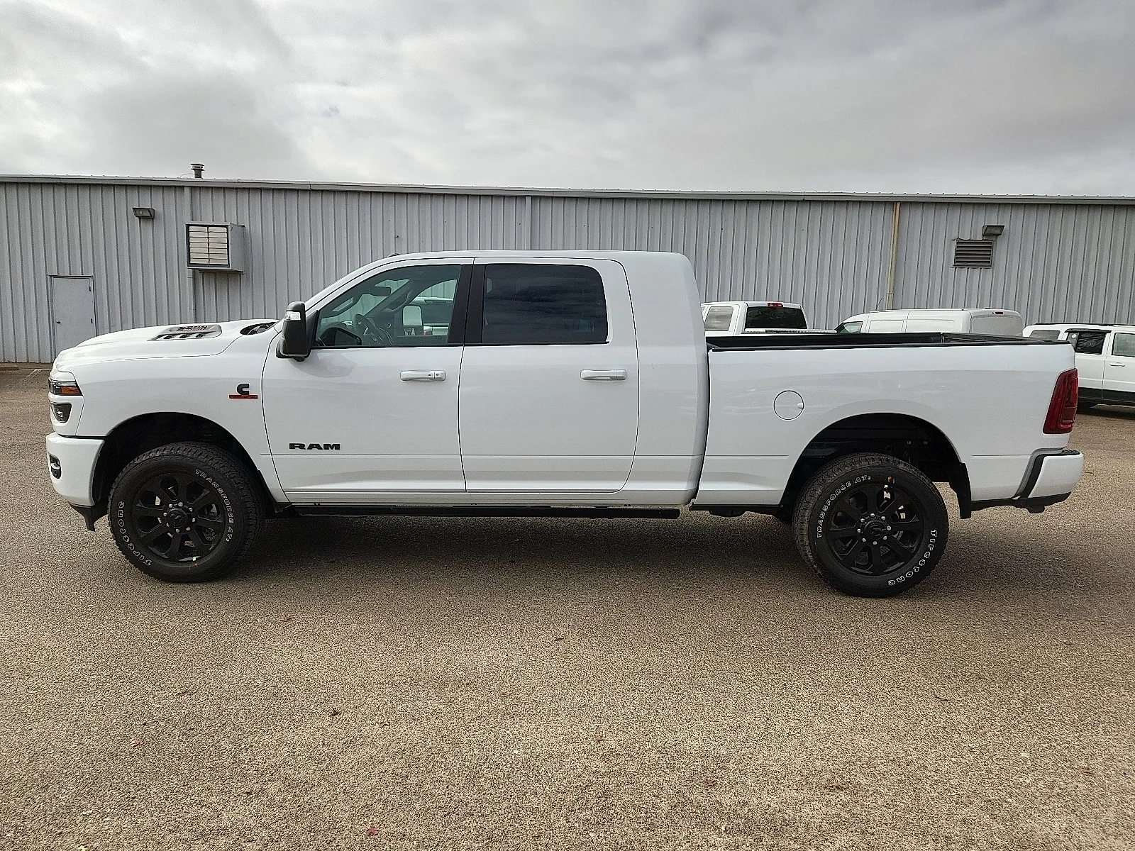 New 2025 Bright White Clear-Coat  Paint Ram LARAMIE CREW CAB 4X4 6