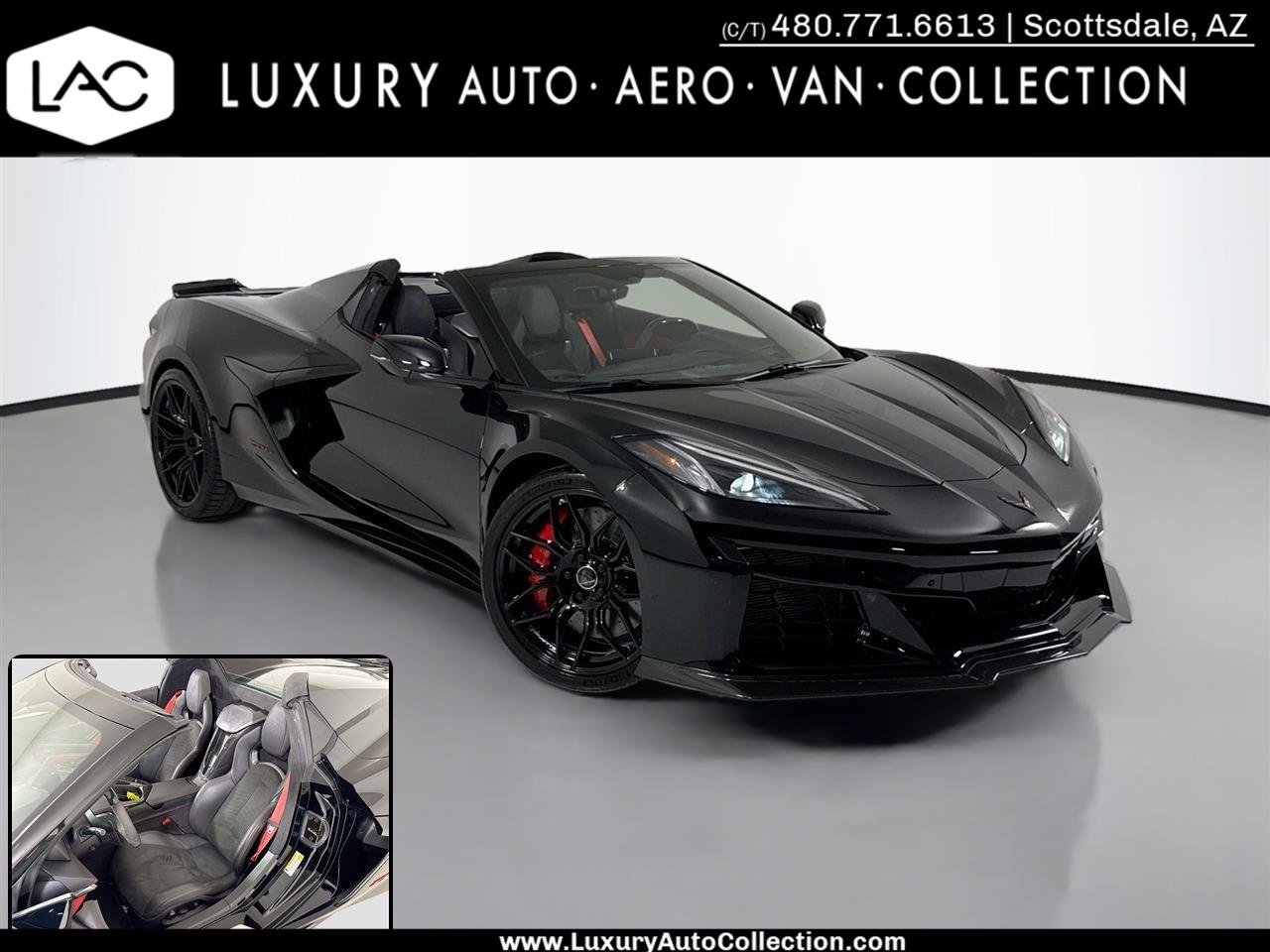 Used 2023 Black Chevrolet 3LZ | Ceramic Brakes | Carbon Int | Front Lift | 163K MSRP image 1