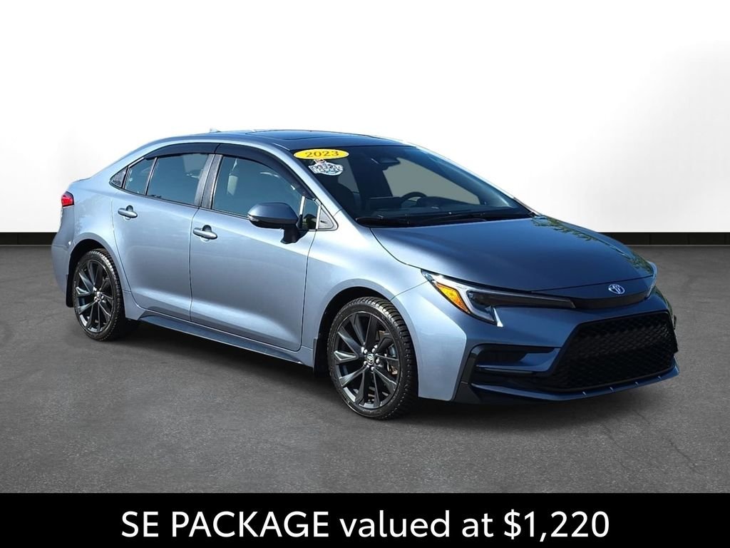 Certified Used 2023 Blue Toyota SE image 3