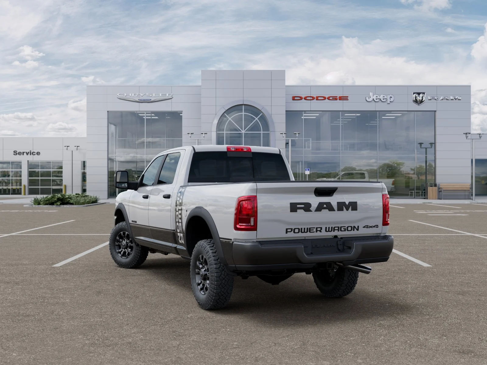 New 2026 Bright White Clear-Coat Exterior Paint RAM Power Wagon image 25
