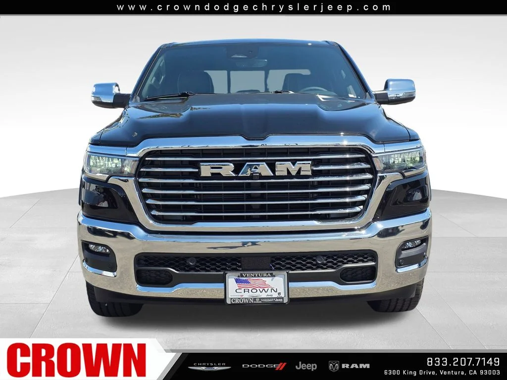 New 2026 Diamond Black Crystal Pearl-Coat Exterior Paint RAM Laramie image 2