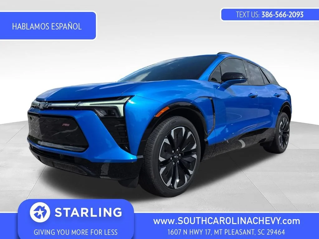 Used 2024 Riptide Blue Metallic Chevrolet RS image 1