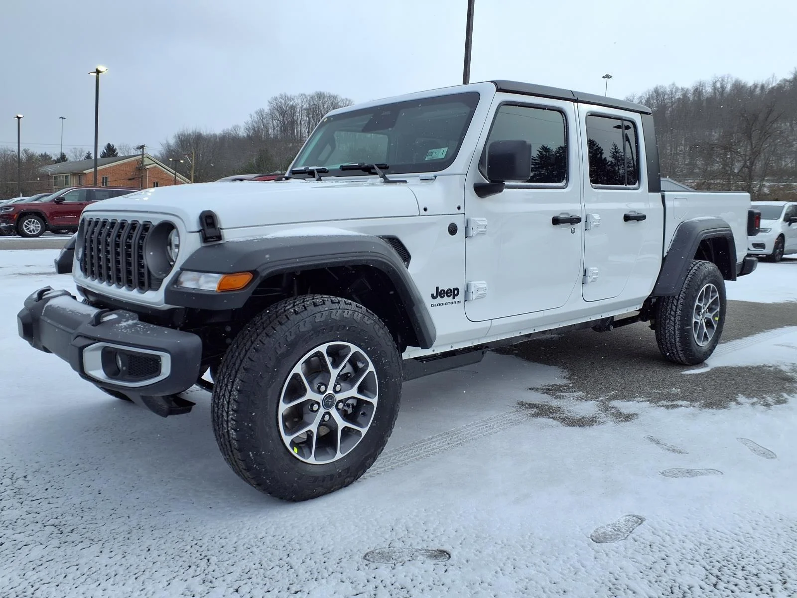 New 2026 Bright White Clear-Coat Exterior Paint Jeep Sport S image 2