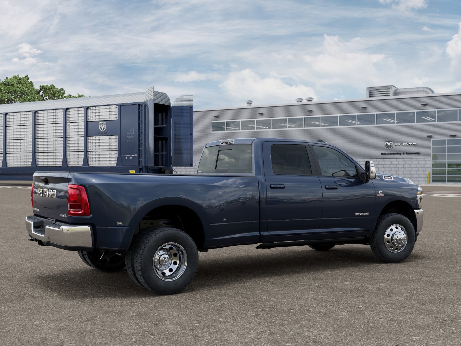 New 2027 Forged Blue Metallic Exterior Paint RAM Laramie image 2