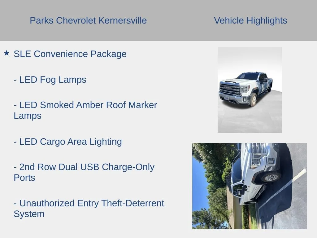 Used 2022 SUMMIT WHITE GMC SLE image 11