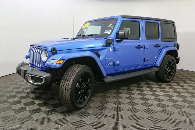 Used 2023 Blue Jeep Sahara 4xe image 5
