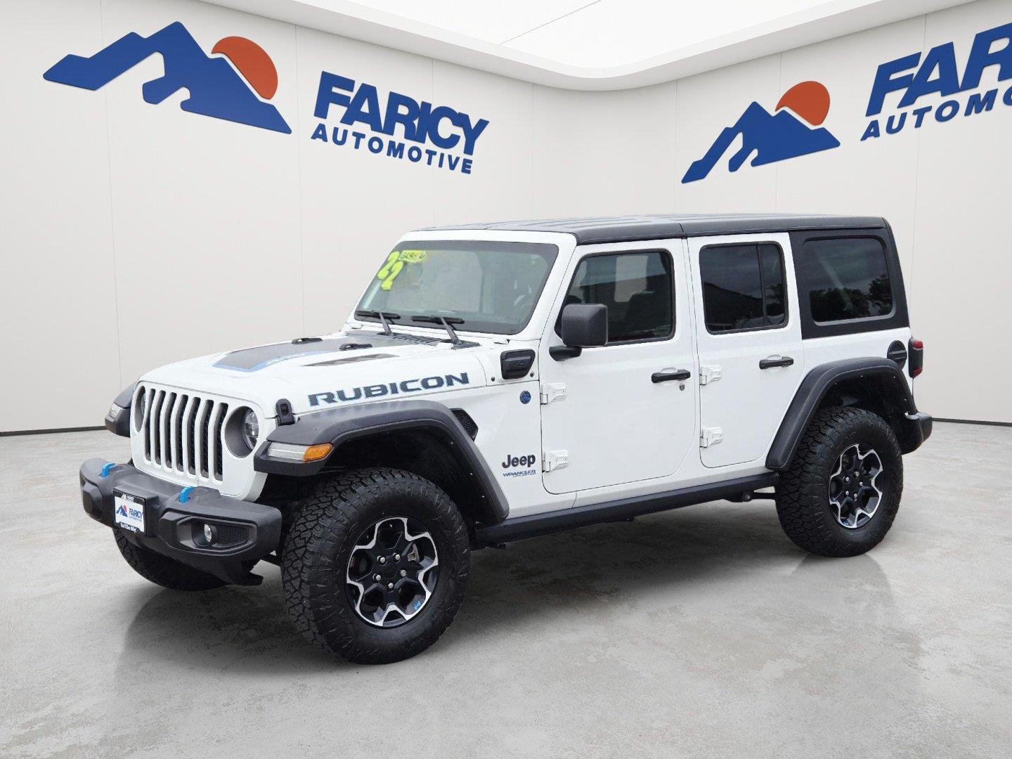 Certified Used 2022 Bright White Clearcoat Jeep Unlimited Rubicon image 1