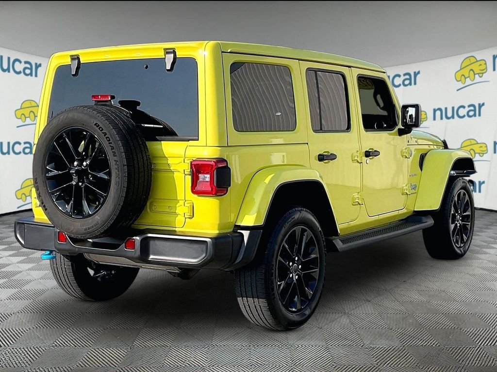 Used 2024 Yellow Jeep Sahara 4xe image 6