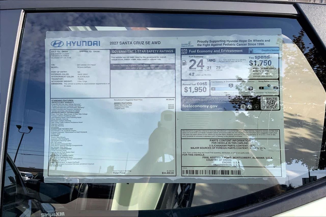 New 2027 Sage Gray Hyundai SE AWD image 18