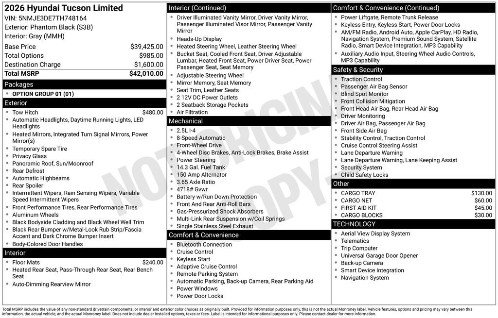 New 2026 Black Hyundai Limited FWD image 21