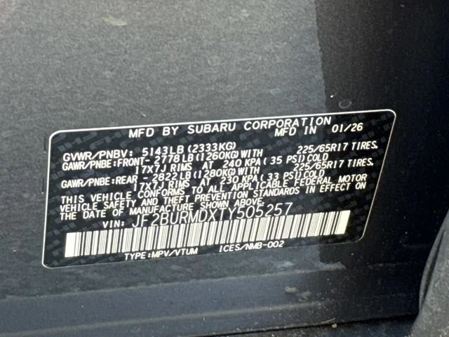 Used 2026 Gray Subaru Wilderness image 31