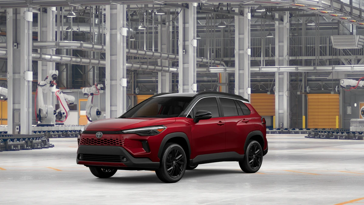 New 2026 Soul Red Crystal  with Jet Black roof Toyota Hybrid XSE image 9