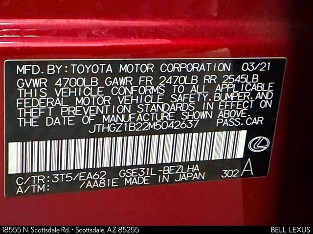 Used 2021 Red Lexus 350 F SPORT image 34