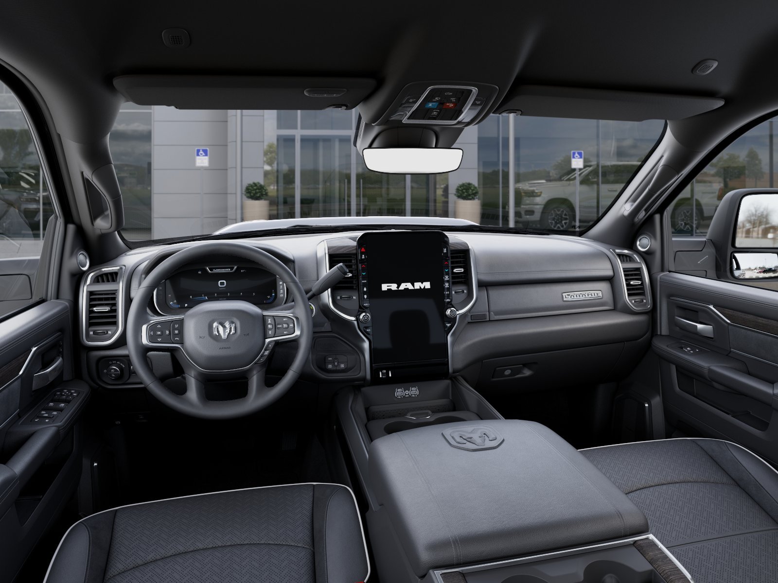 New 2026 Ceramic Gray Clear-Coat Exterior Paint RAM Laramie image 40