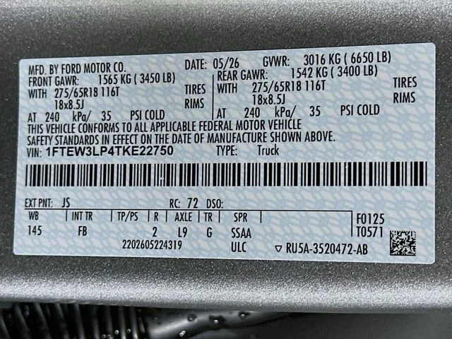 New 2026 Iconic Silver Metallic Ford XLT image 31