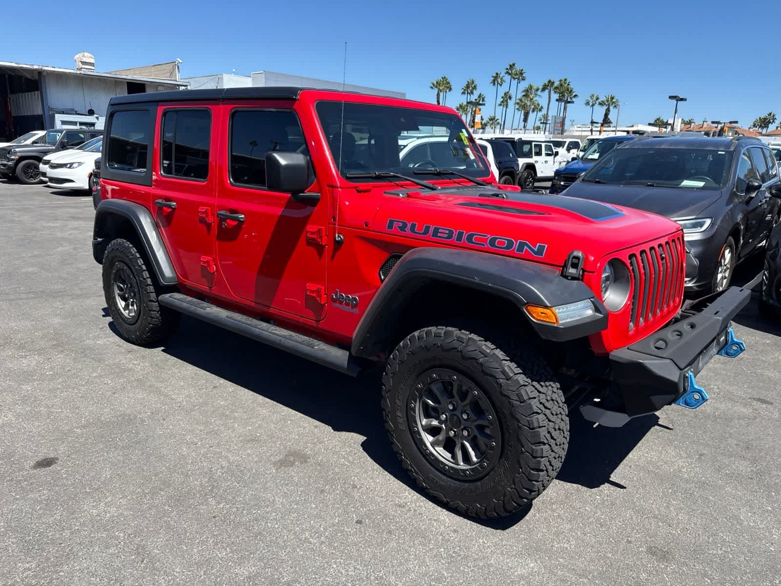 Used 2021 Firecracker Red Clearcoat Jeep Unlimited Rubicon image 9