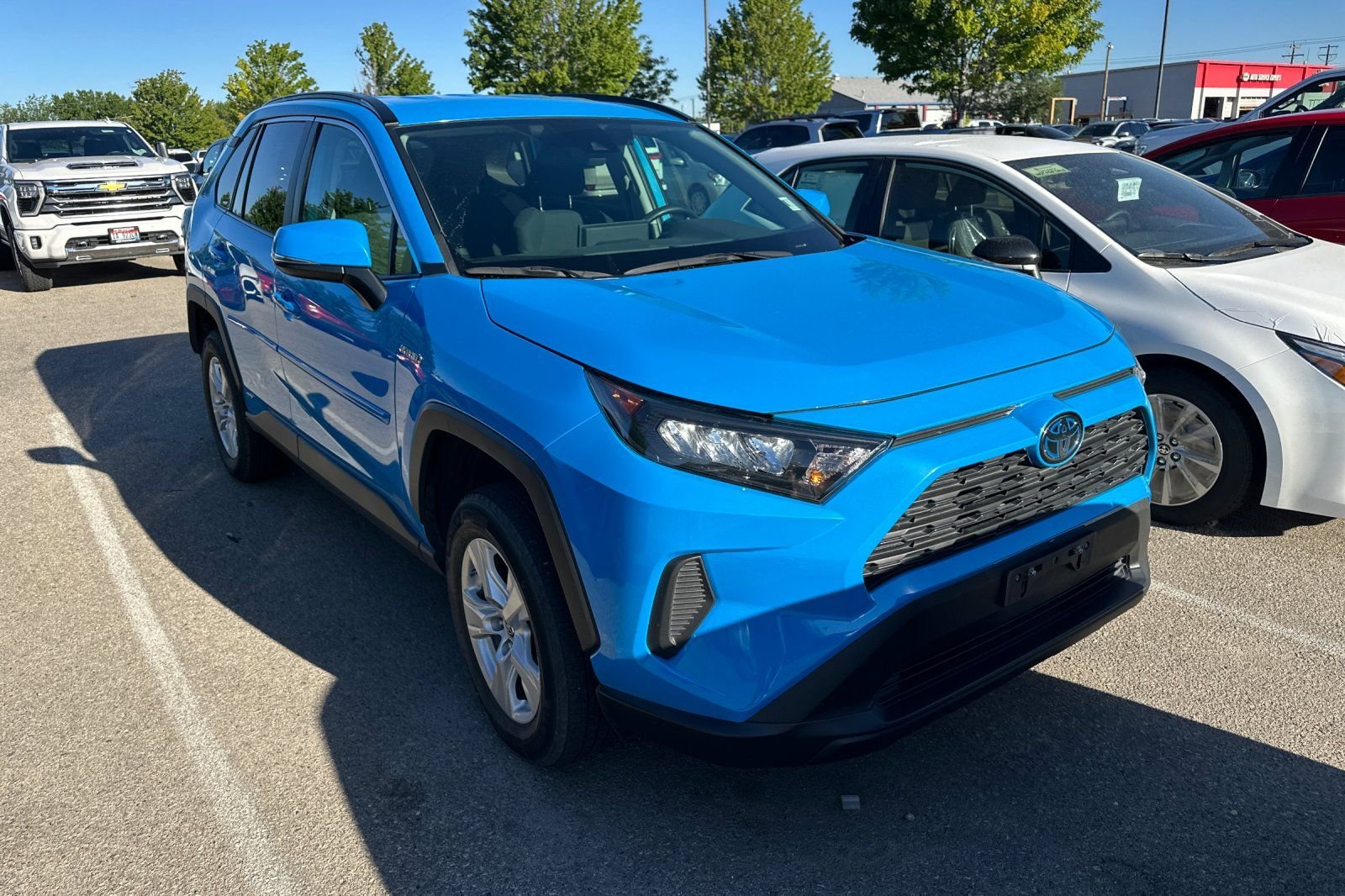 Used 2021 Blue Toyota LE image 2