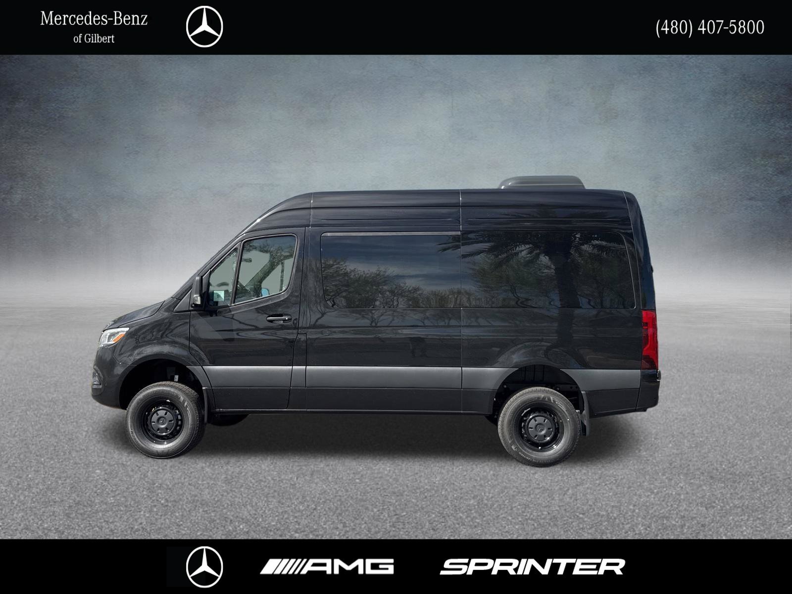 New 2026 Obsidian Black Metallic Mercedes-Benz Passenger 144 WB image 3