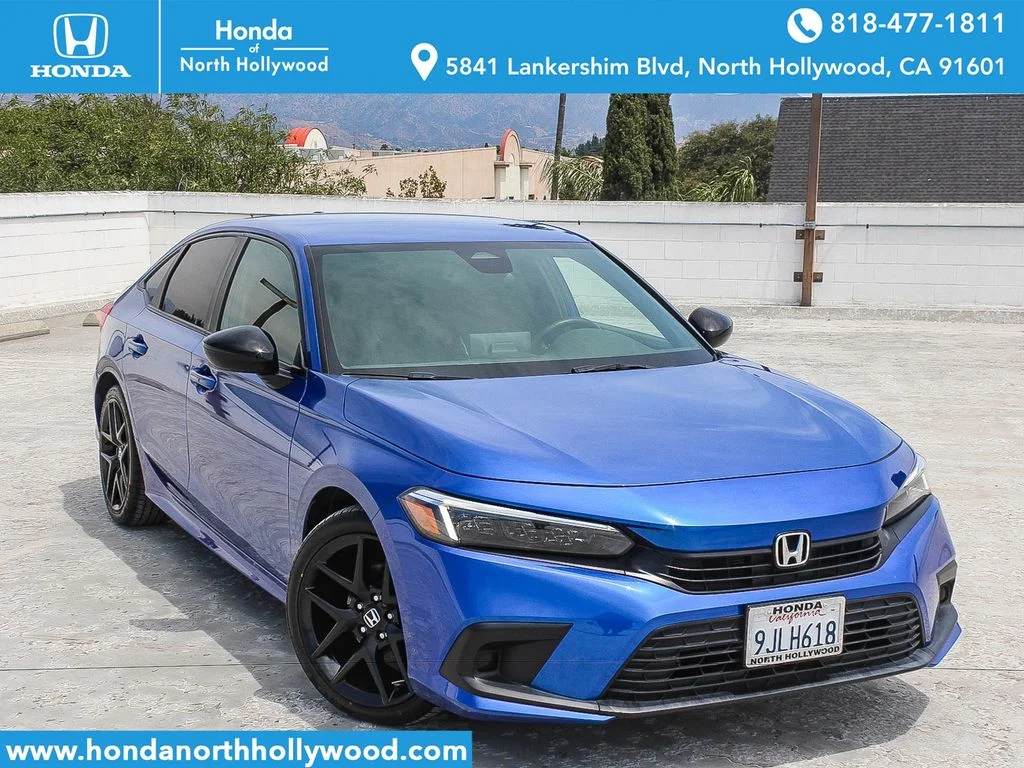 Certified Used 2024 Aegean Blue Metallic Honda Sport image 1