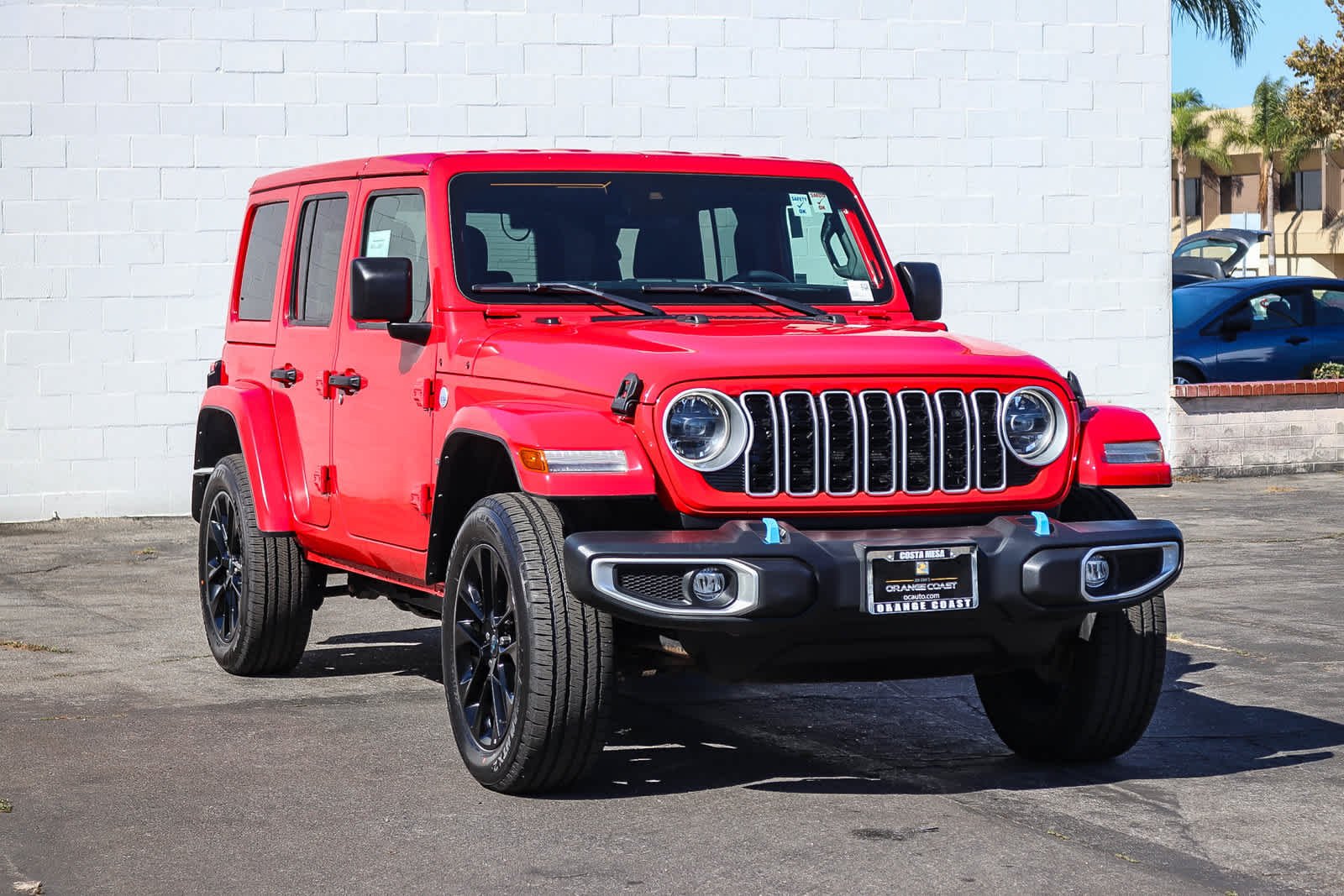 Used 2024 Firecracker Red Clearcoat Jeep Sahara image 3