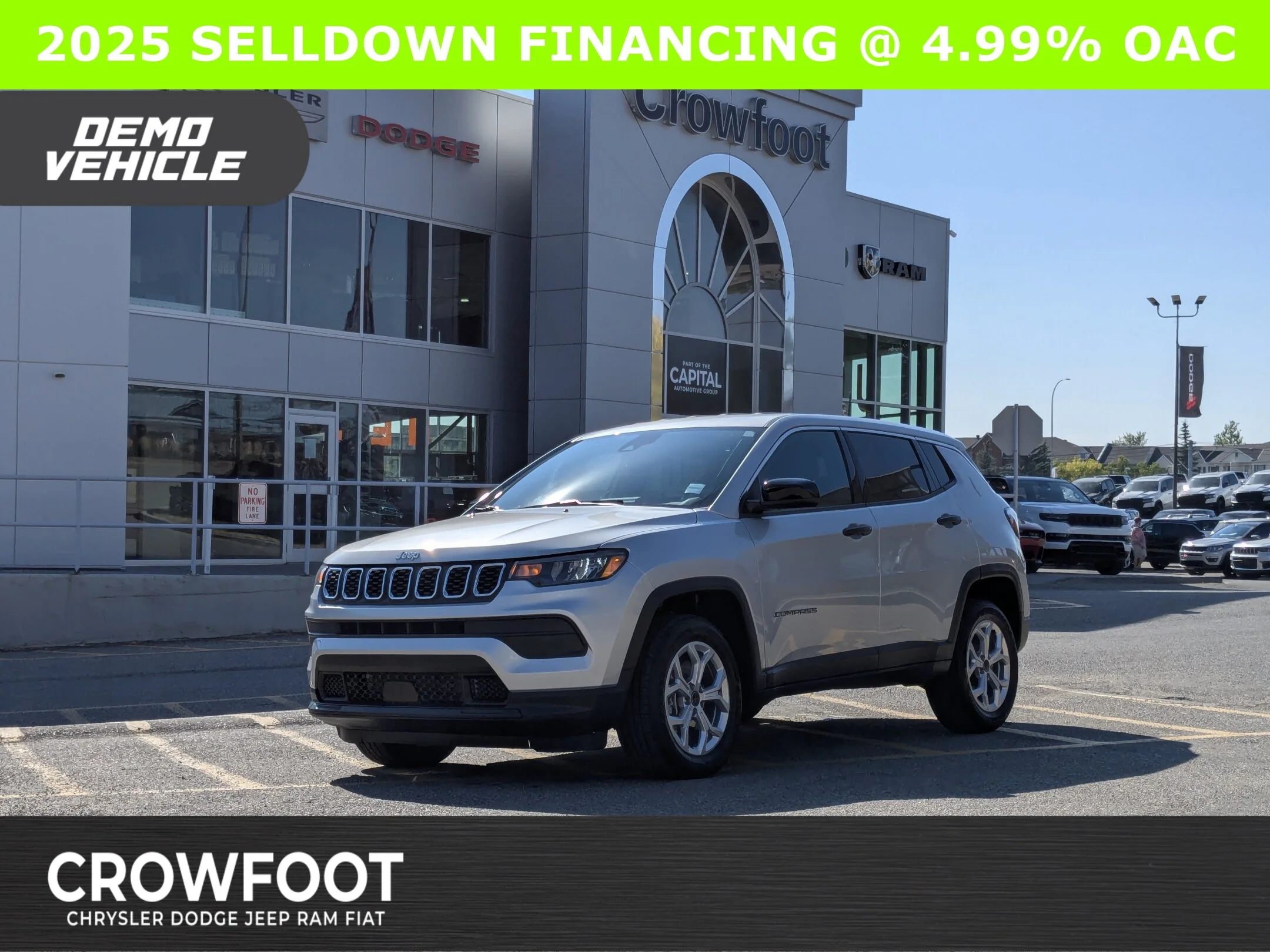 New 2025 Silver Jeep Sport - 4x4 - Heated Seats - Forward Collision Warning & More! image 1