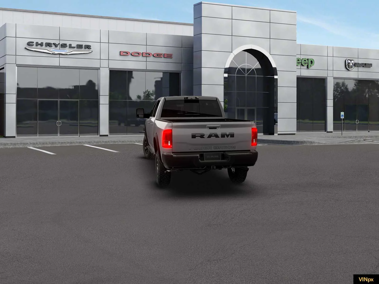 New 2026 Ceramic Gray Clear-Coat Exterior Paint RAM Power Wagon image 13