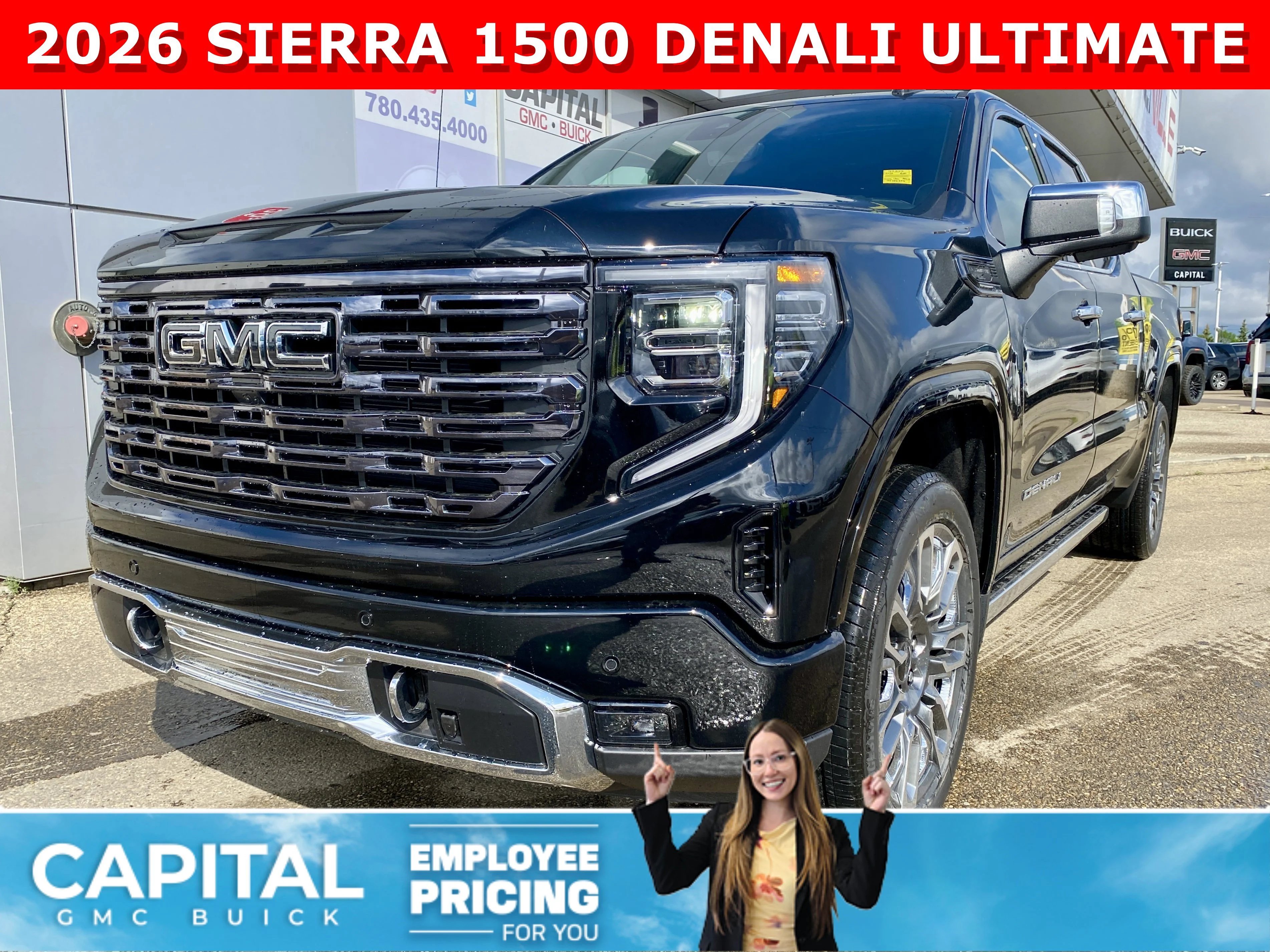 New 2026 ONYX BLACK GMC Denali Ultimate image 1