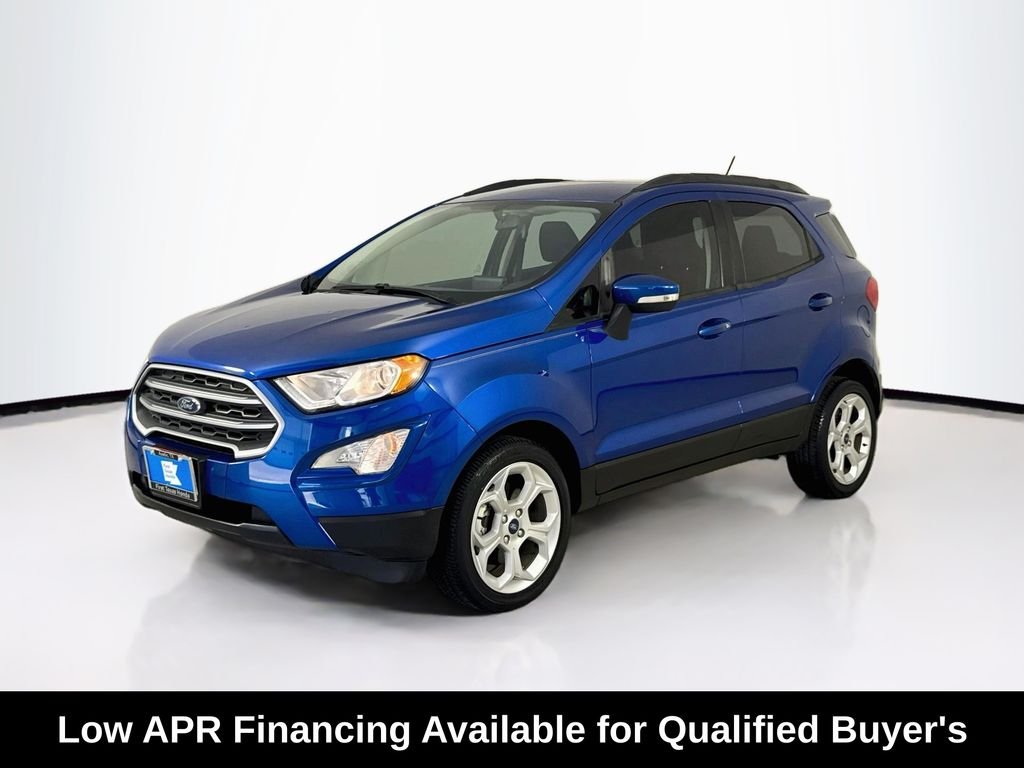 Used 2021 Lightning Blue Metallic Ford SE image 3