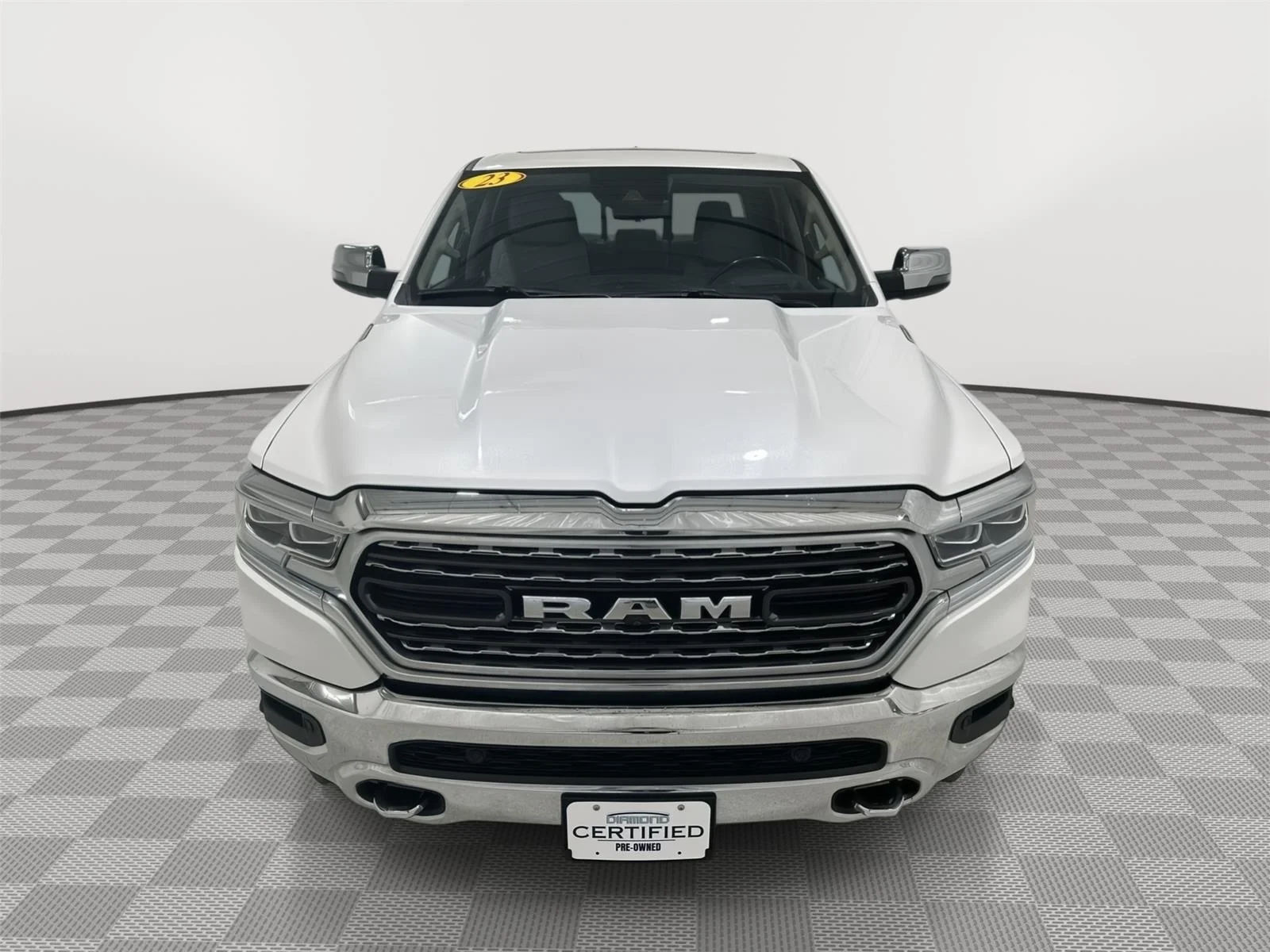 Used 2023 Ivory White Tri-coat Pearlcoat Ram Limited image 8